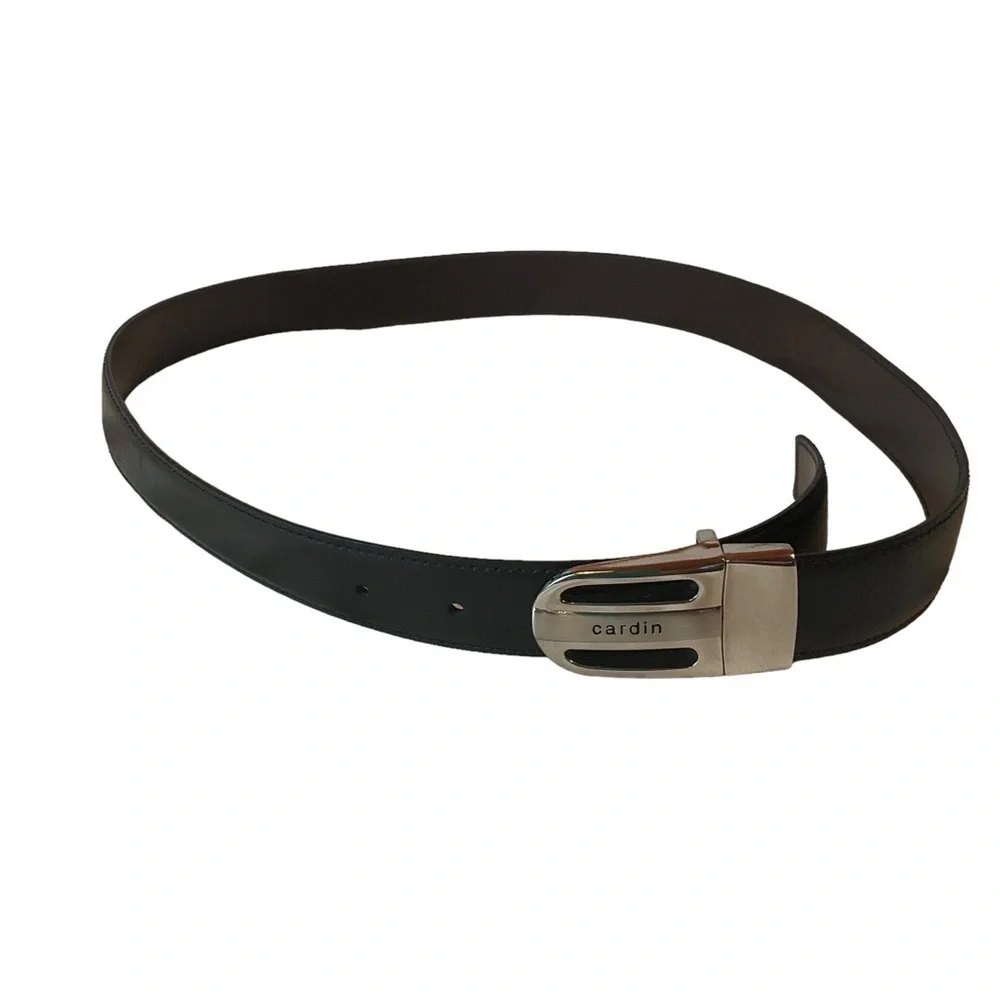 Pierre Cardin Reversible Brown Black Leather Belt Size 32